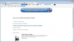 Video Download Toolbar main screen
