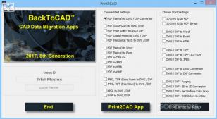 Print2CAD 2021 Pro main screen