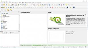QGIS Desktop main screen