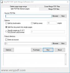 How to use VeryPDF PDF Split-Merge