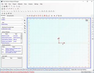 Cross Section Analysis & Design main screen