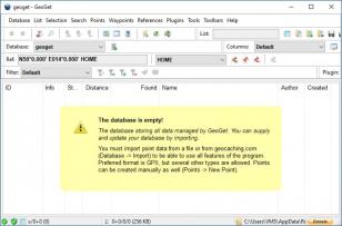 GeoGet main screen