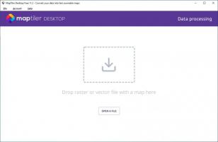 MapTiler Desktop main screen