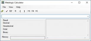 Metalogic Calculator main screen