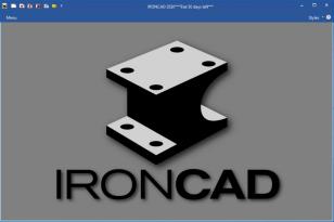 IronCAD 2020 main screen