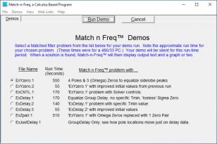 Match-n-Freq main screen