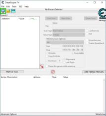 Cheat Engine main screen