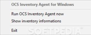 OCS Inventory NG Agent main screen