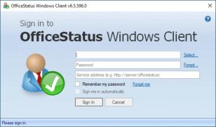 OfficeStatus Windows Client main screen