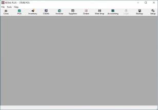Retail Plus main screen