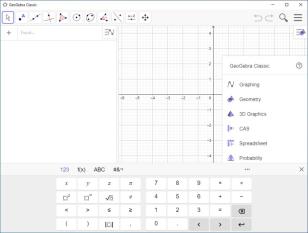 GeoGebra Classic main screen