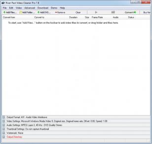 Video Cleaner Pro main screen