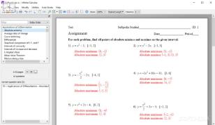 Infinite Calculus main screen