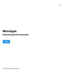 Monotype desktop app main screen