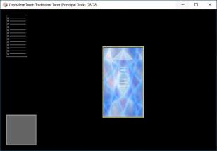 Orphalese Tarot main screen