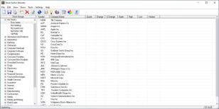 Stock Sector Monitor main screen