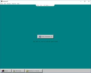 Windows 95, in an app main screen