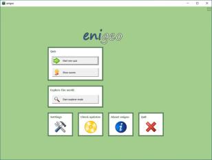 Enigeo main screen