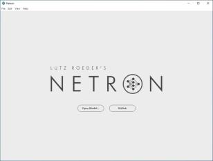 Netron main screen