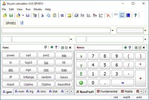 Sicyon Calculator main screen