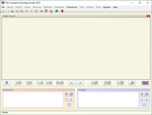 The Complete Genealogy Builder main screen