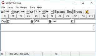 UA9OV CwType main screen