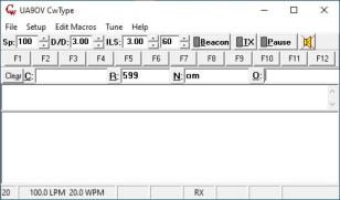 UA9OV CwType main screen