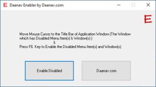 Daanav Enabler main screen