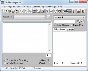 Air Messenger Pro main screen