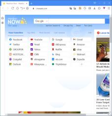Maxthon Browser main screen