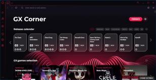 Opera GX Browser main screen