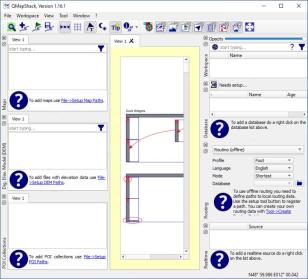 QMapShack main screen