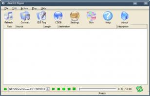 Arial CD Ripper main screen