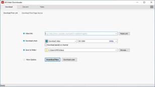 All Video Downloader main screen