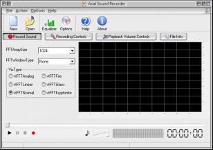 Arial Sound Recorder main screen