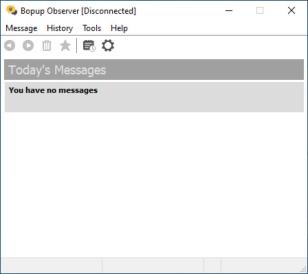 Bopup Observer main screen