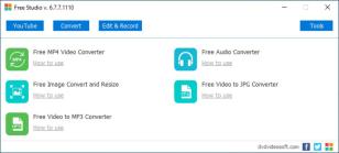 DVDVideoSoft Free Studio main screen