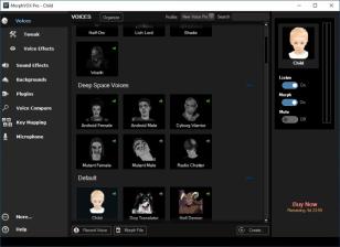 MorphVOX Pro main screen