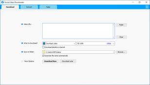 Social Video Downloader main screen