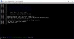Swirc main screen