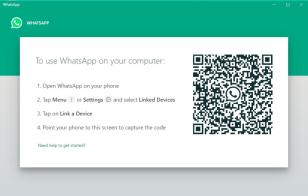 WhatsApp main screen