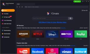 Y2mate Downloader main screen