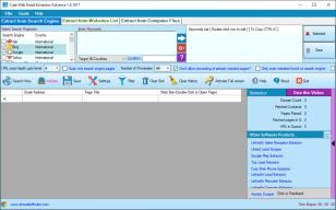 Cute Web Email Extractor Advance main screen