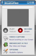 Broadcaster StudioPro main screen