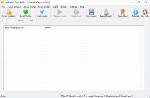 LetsExtract Email Studio main screen