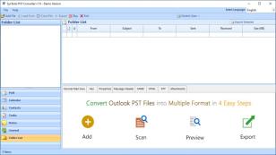 SysTools PST Converter main screen