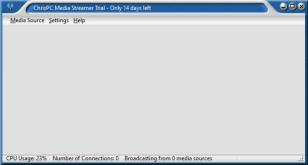 ChrisPC Media Streamer main screen