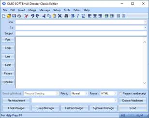 Email Director Classic main screen