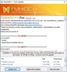 FlylinkDC++ main screen