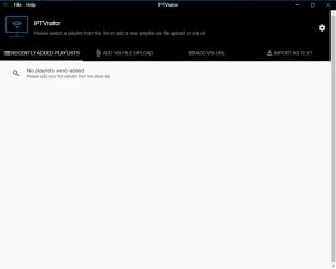 IPTVnator main screen